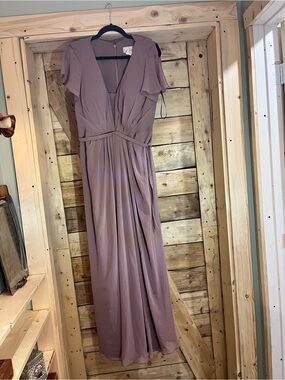 Women's Dusty Mauve Wrap Maxi Dress